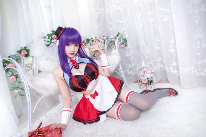 《Fate/EXTRA》间桐樱性感女仆Cosplay【CN:雪晴Astra】