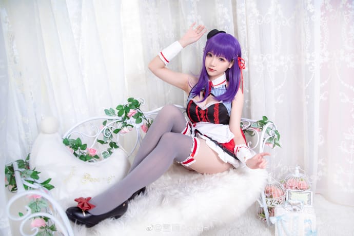 《Fate/EXTRA》间桐樱性感女仆Cosplay【CN:雪晴Astra】
