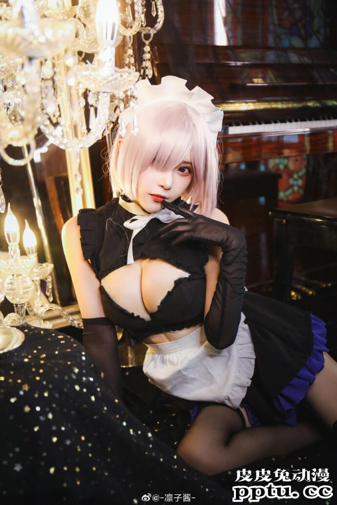 《Fate/GrandOrder》玛修女仆Cosplay【CN:凛子酱】-皮皮兔动漫