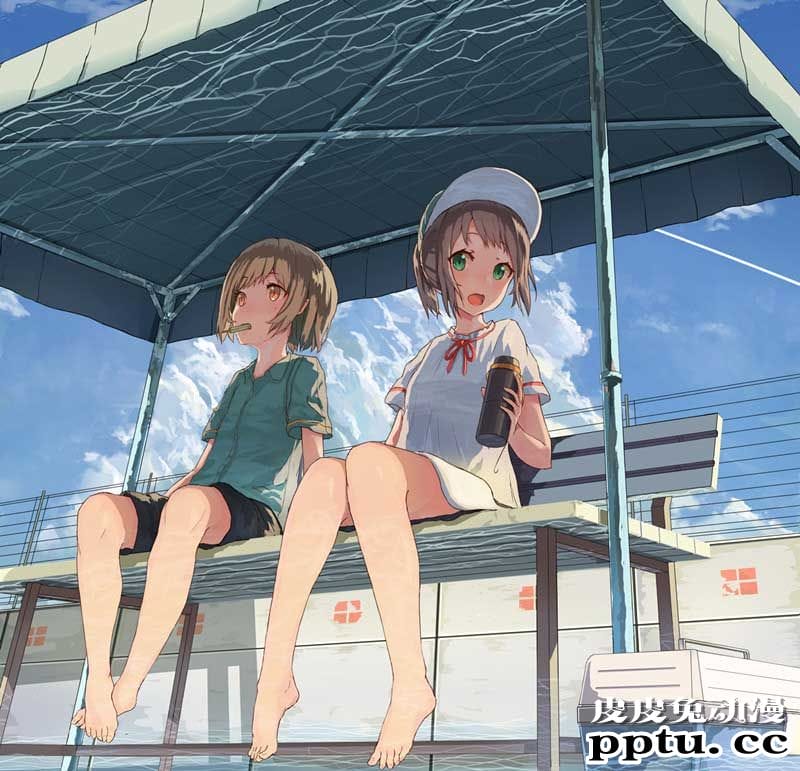 动漫泳池少女图片合集