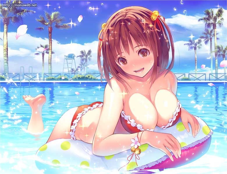 动漫泳池少女图片合集