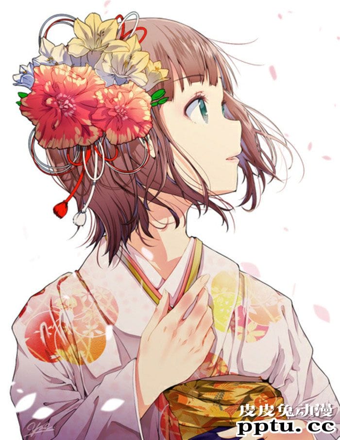 短发动漫美女
