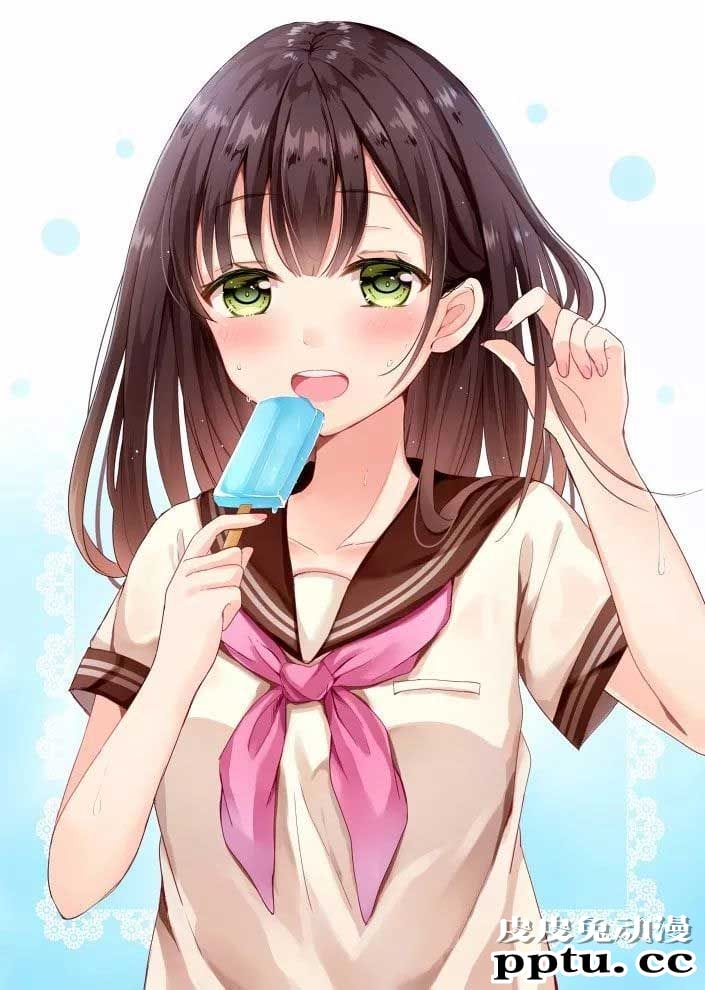吃冰棍的动漫MM