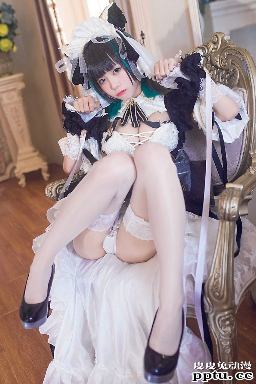 coser水淼aqua碧蓝航线柴郡美腿Cosplay诱惑美图-皮皮兔动漫