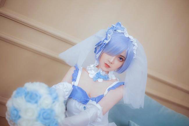 《Re:从零开始的异世界生活》雷姆花嫁Cosplay【CN:君珺】-皮皮兔动漫