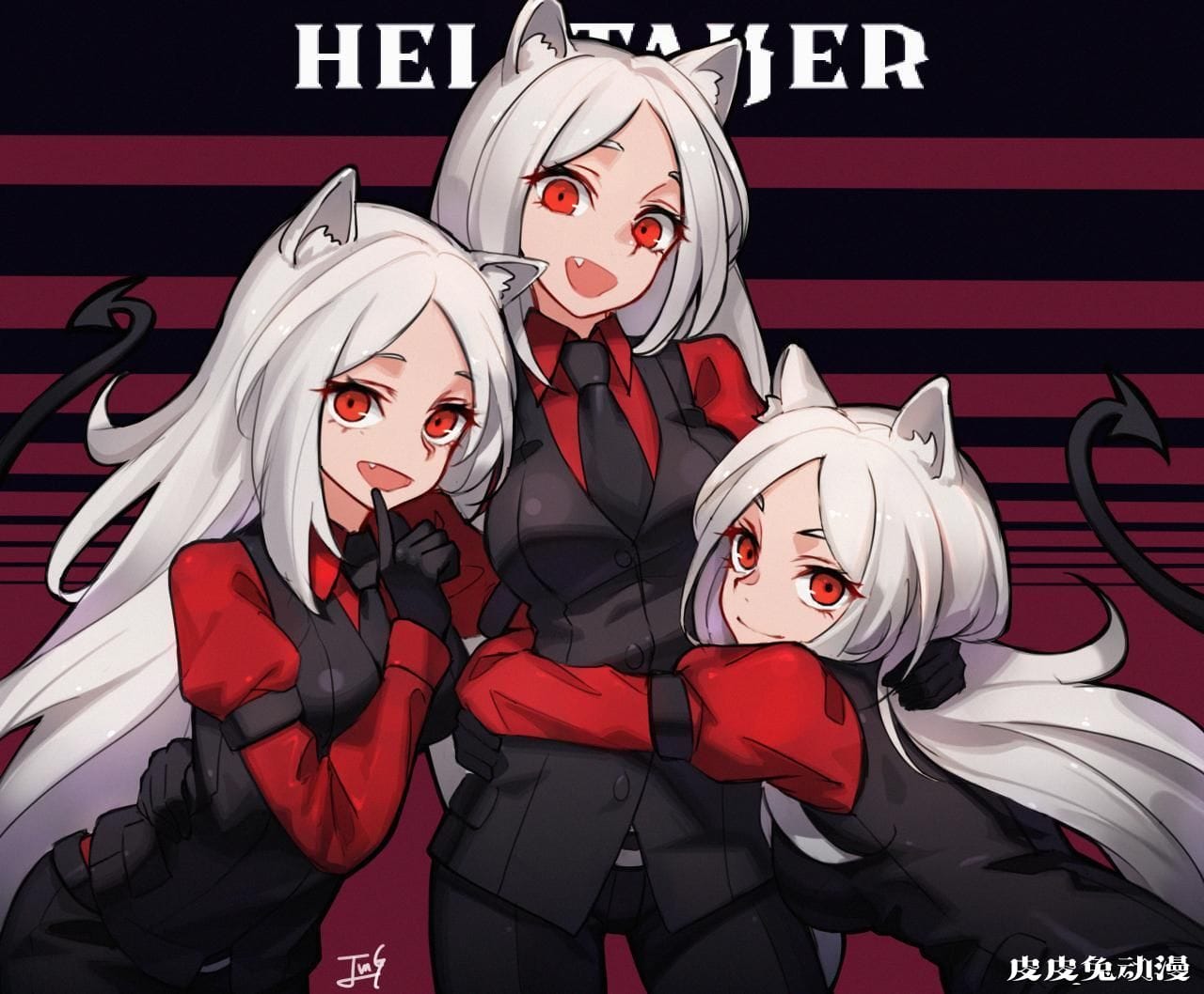 【P站精选】萌萌的美式卡通风格,地狱把妹王《Helltaker》特辑下载!-一起萌 萌萌的美式卡通风格,地狱把妹王《Helltaker》特辑下载!