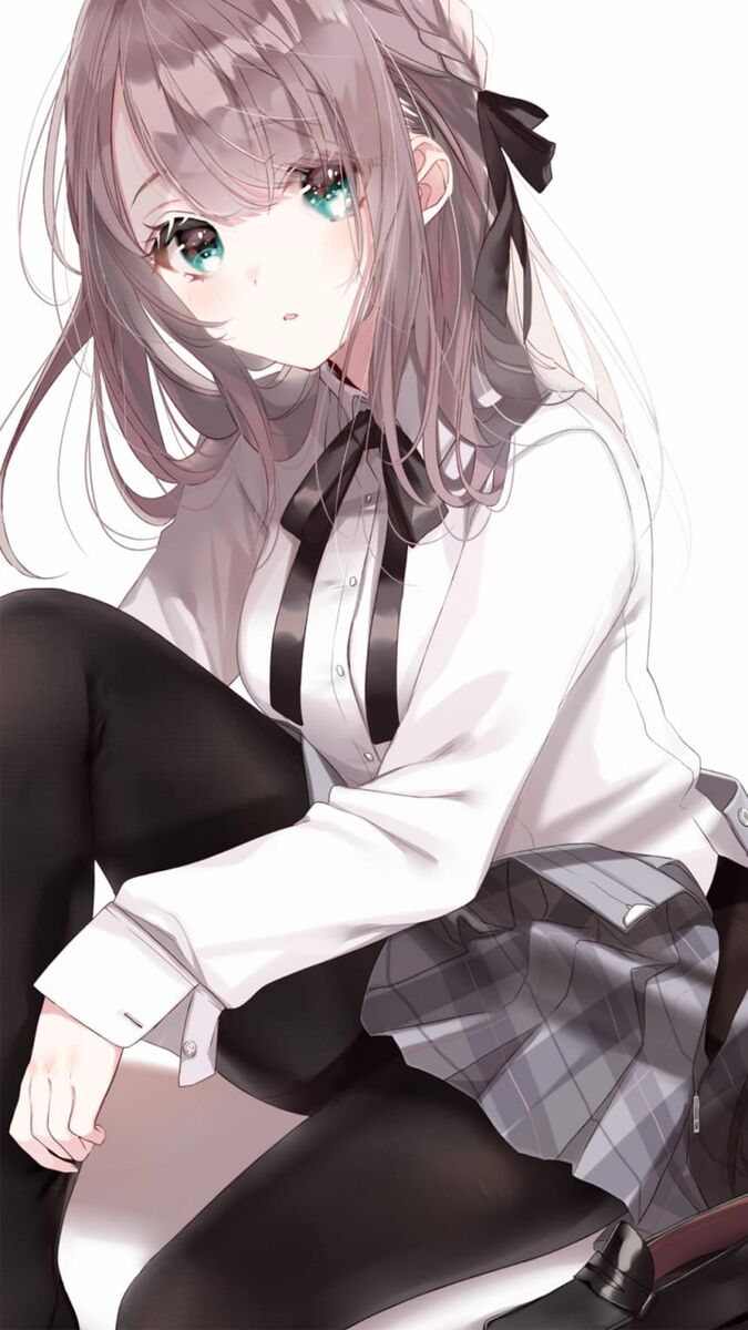 手绘简约性感动漫美女插画