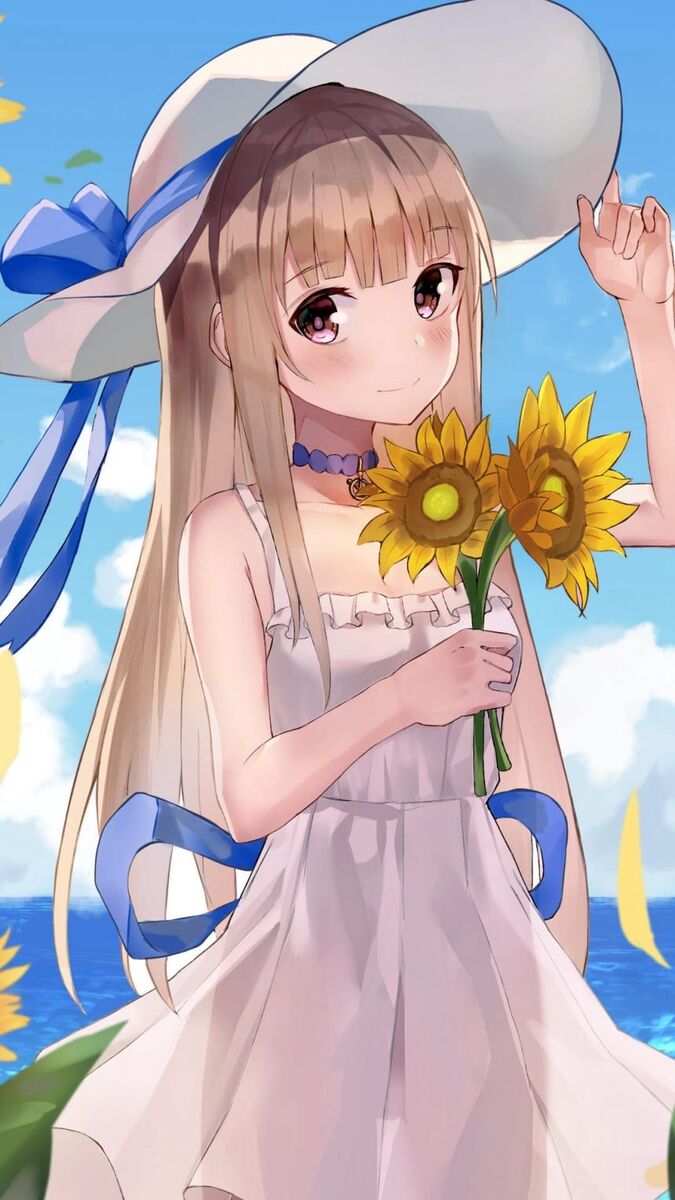 可爱动漫精致少女唯美插画