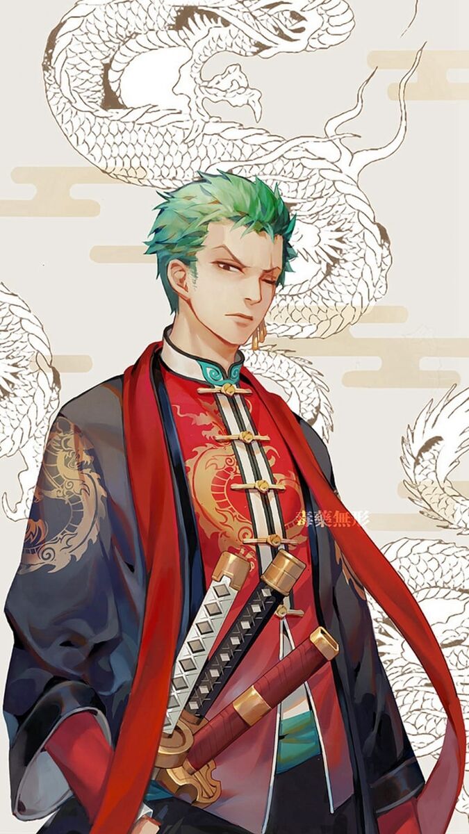 海贼王酷炫中国风同人插画