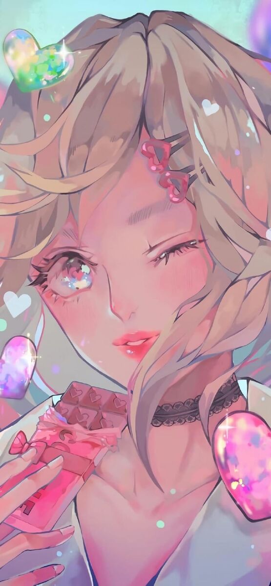甜美女生手绘美图