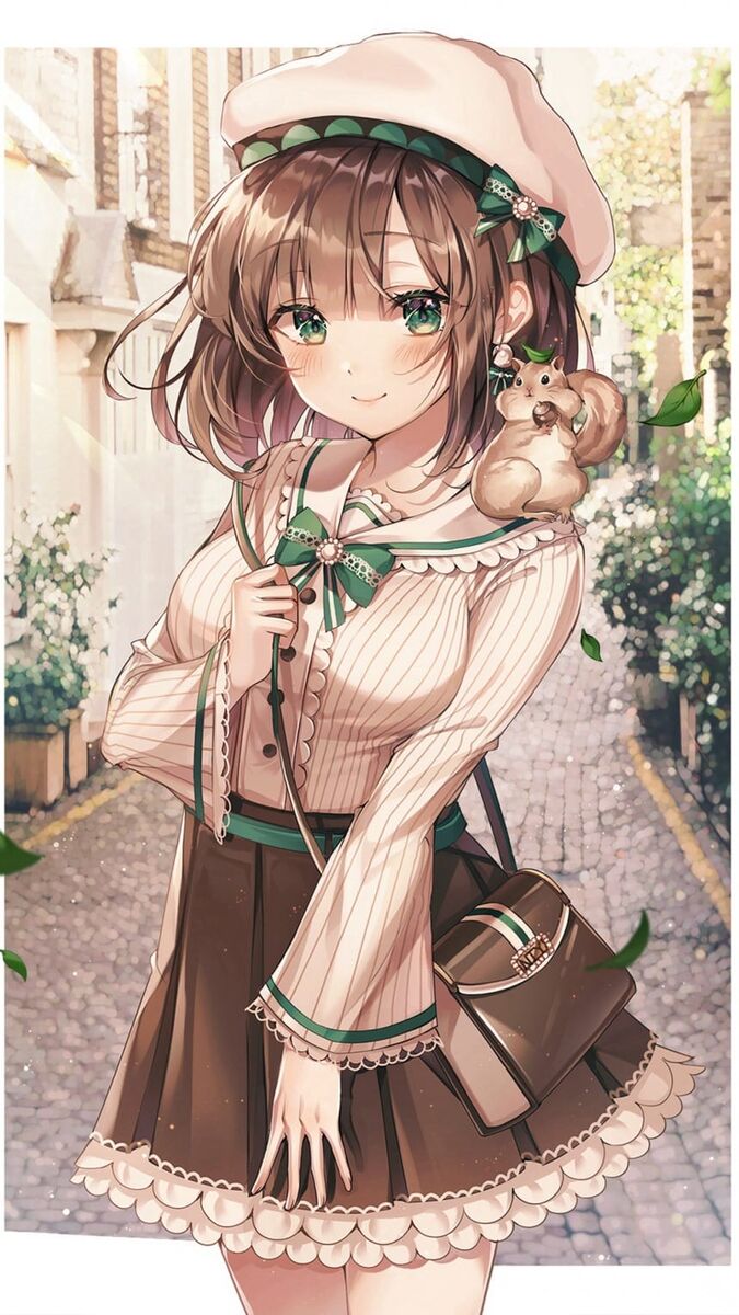 可爱又性感得二次元美女插画