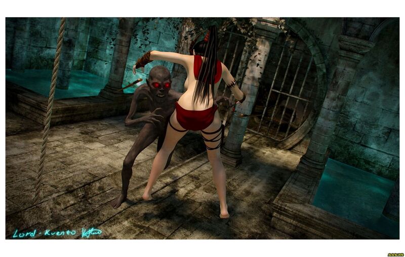 [中文] [3D全彩] 英文~地牢里的冒险(Adventure In The Dungeon)[54P]