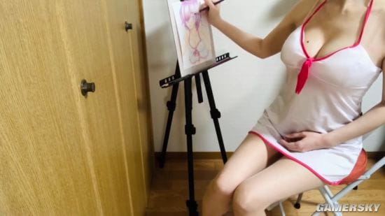 COS动漫角色性感度倍增 Youtube小姐姐的不露脸绘画教室