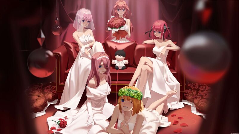 【P站精选】小孩子才做选择,是我就全要了《五等分的新娘》高清壁纸特辑!-一起萌 小孩子才做选择,是我就全要了《五等分的新娘》高清壁纸特辑!