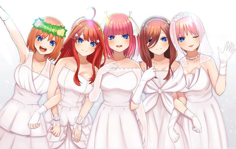 【P站精选】小孩子才做选择,是我就全要了《五等分的新娘》高清壁纸特辑!-一起萌 小孩子才做选择,是我就全要了《五等分的新娘》高清壁纸特辑!