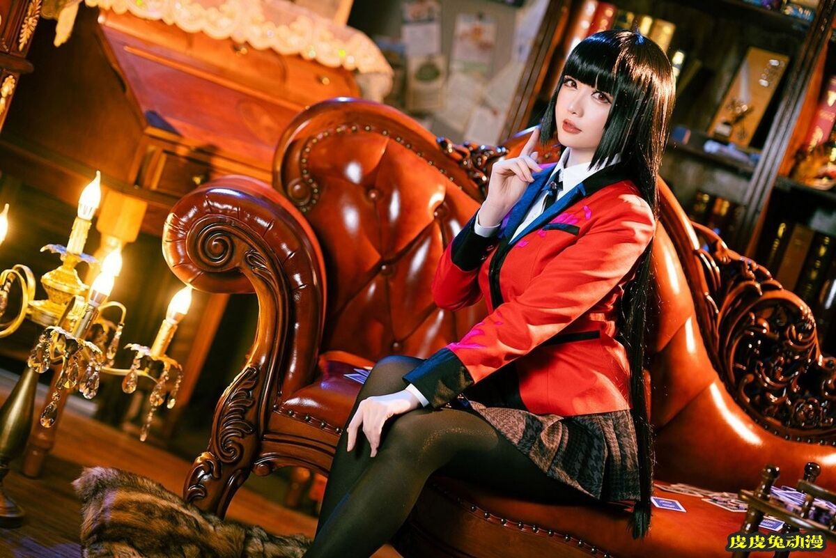 Coser小姐姐星之迟迟黑丝制服装扮狂赌之渊蛇喰梦子私房套图
