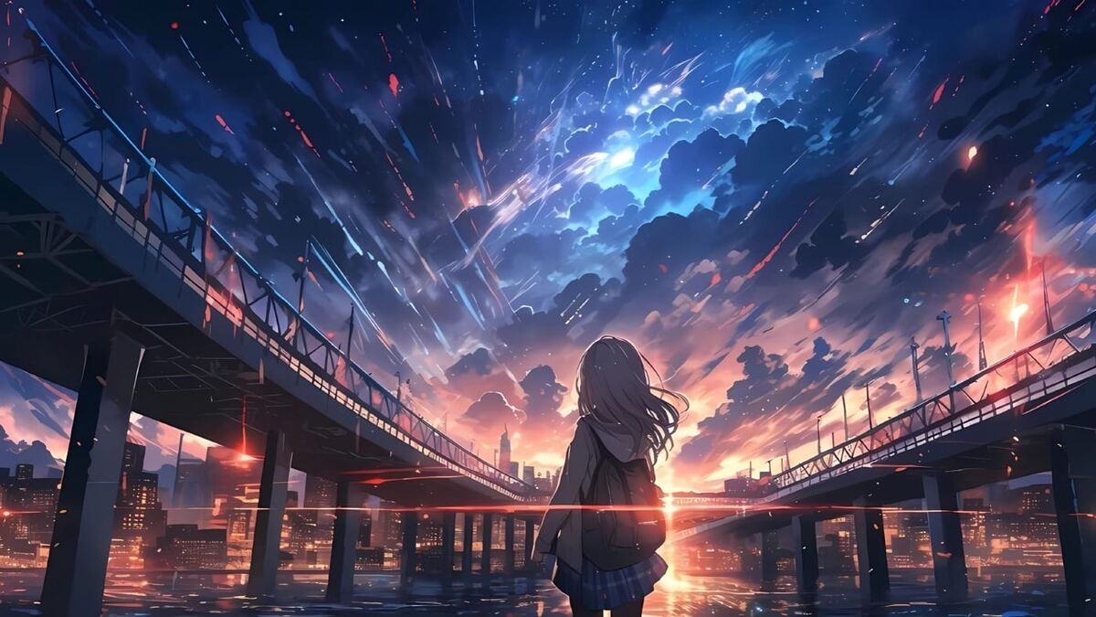 唯美星空动漫精美壁纸