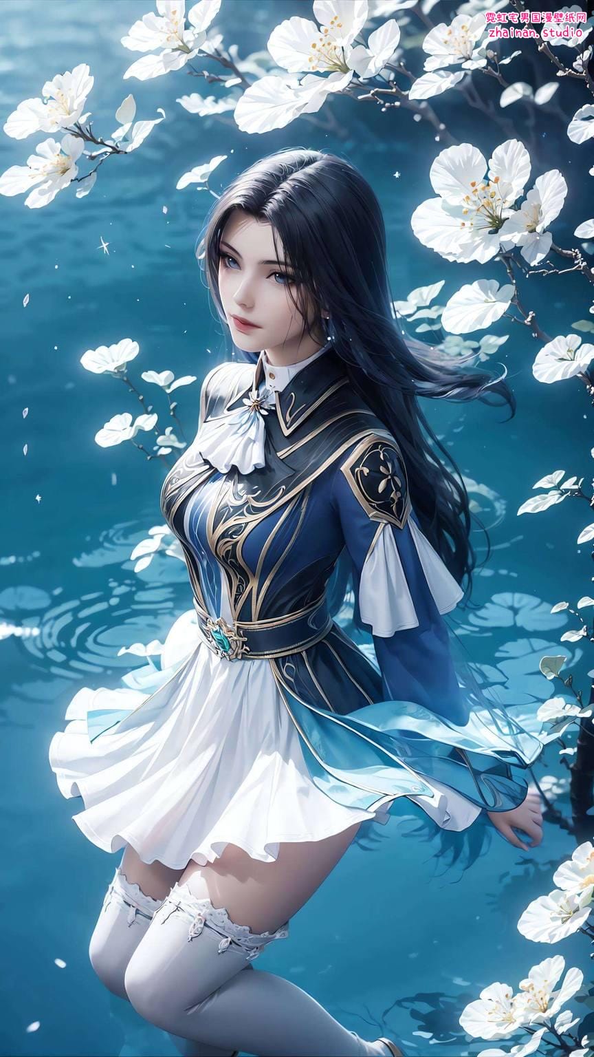 斗罗大陆凌落宸平板壁纸高清:AI绘画角色笑容素材动漫壁纸安卓粉色