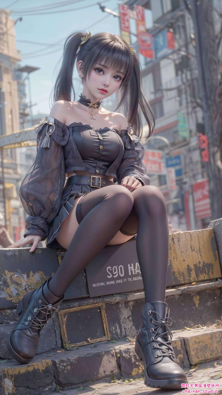 免费紫妍壁纸:ai绘画角色体态素材完美像素ipad桌面背景