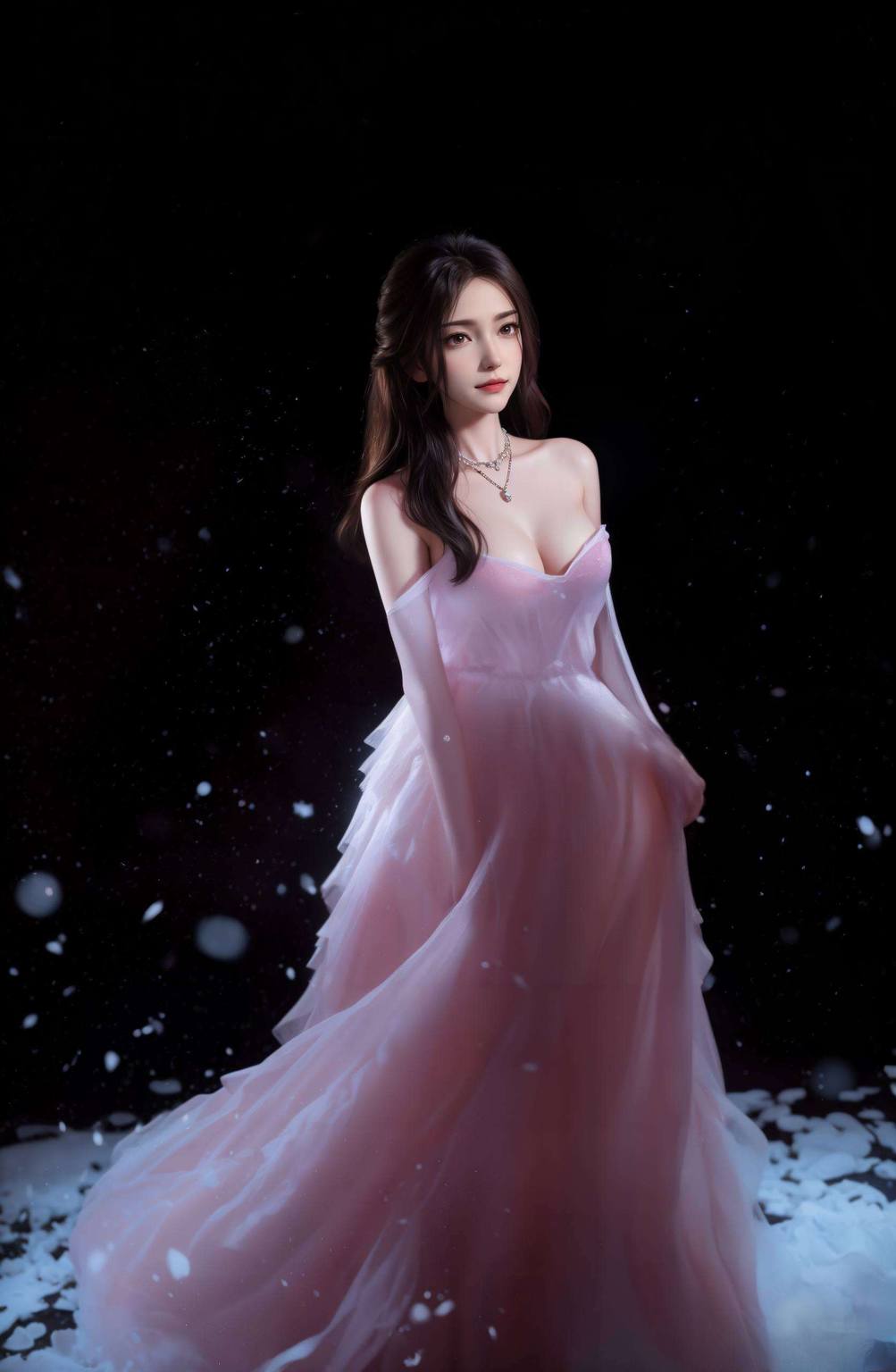 李寒衣问剑动漫壁纸：ai绘画国漫女主高清ai人物表情素材极简壁纸平板1920×1080