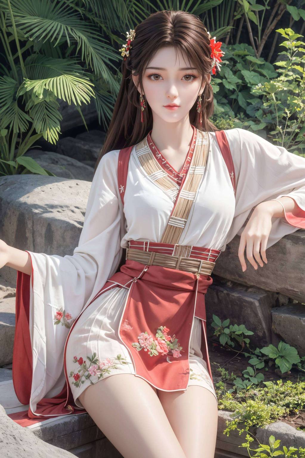 荒天帝火灵儿火桑树:国漫女主高清AI绘画与表情素材
