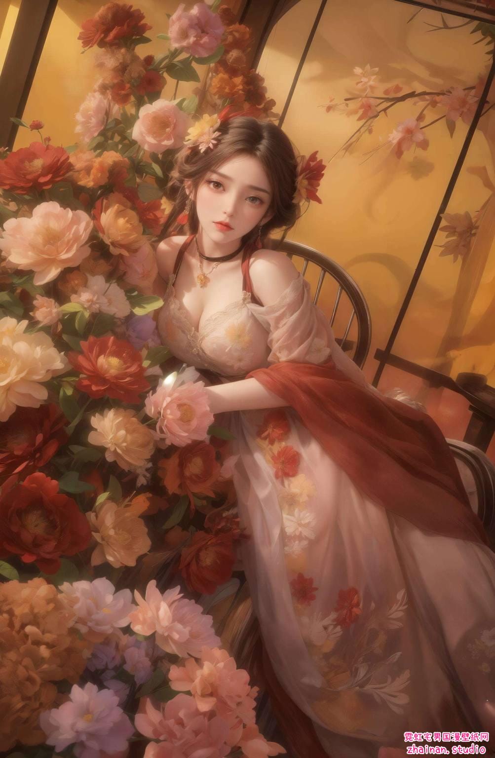 荒天帝火灵儿火桑树:国漫女主高清AI绘画与表情素材