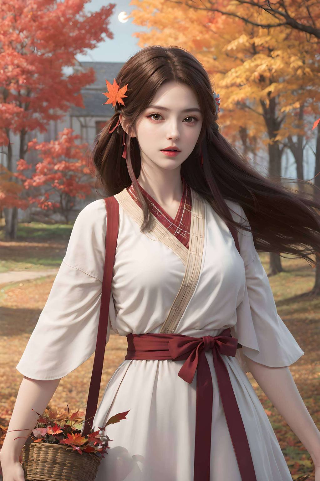 荒天帝火灵儿火桑树:国漫女主高清AI绘画与表情素材