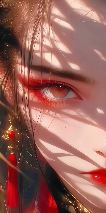 绝美AI绘画古风美女2K手机壁纸-皮皮兔动漫