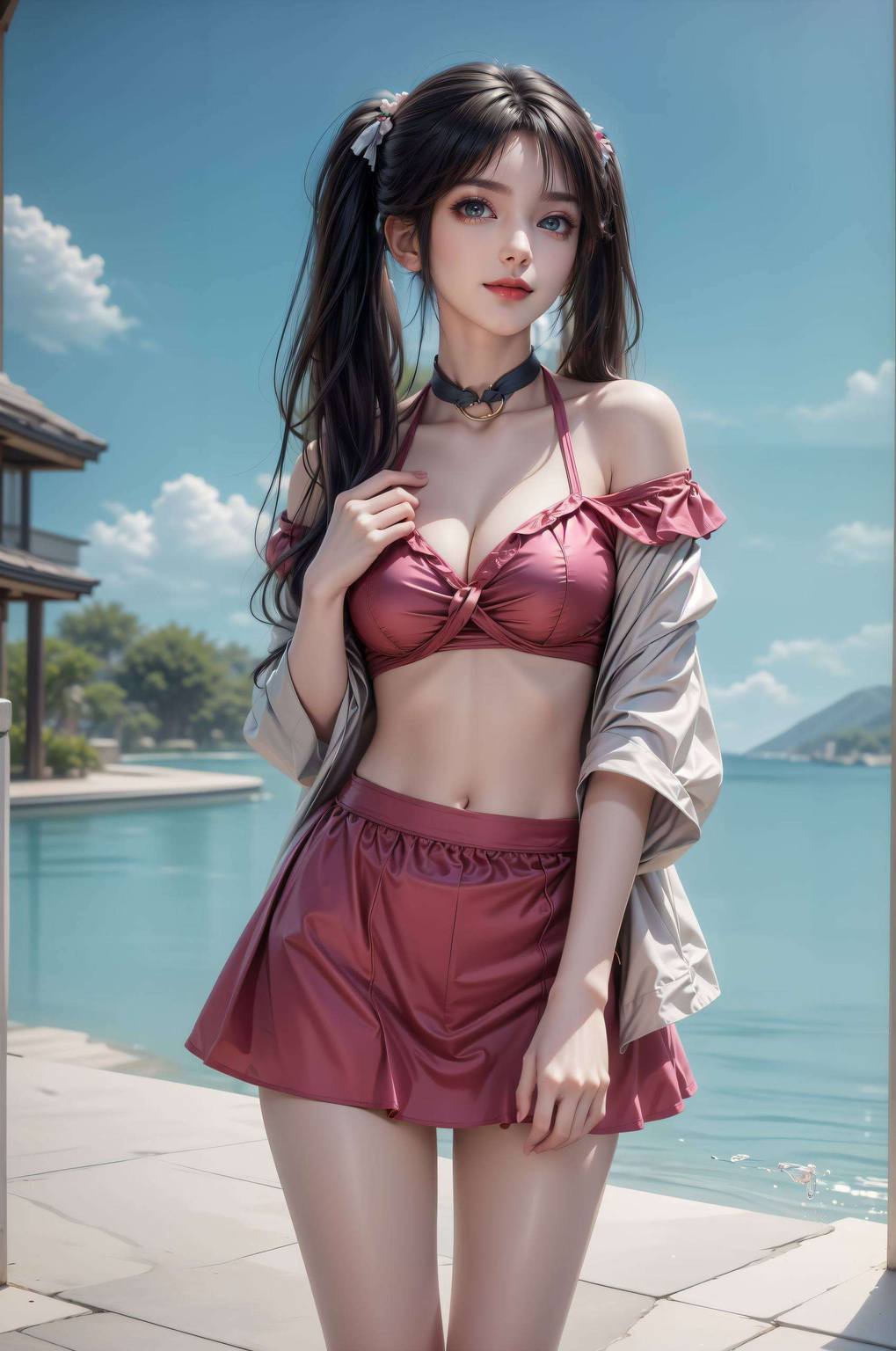 赵丽颖碧瑶高清壁纸:精美AI绘画国漫女主完美像素Win10粉色主题