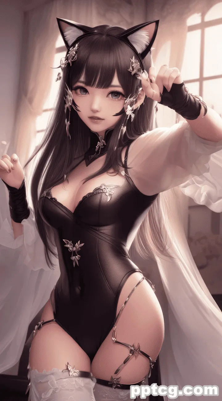 【AI艺术】AI 猫耳娘-皮皮兔动漫