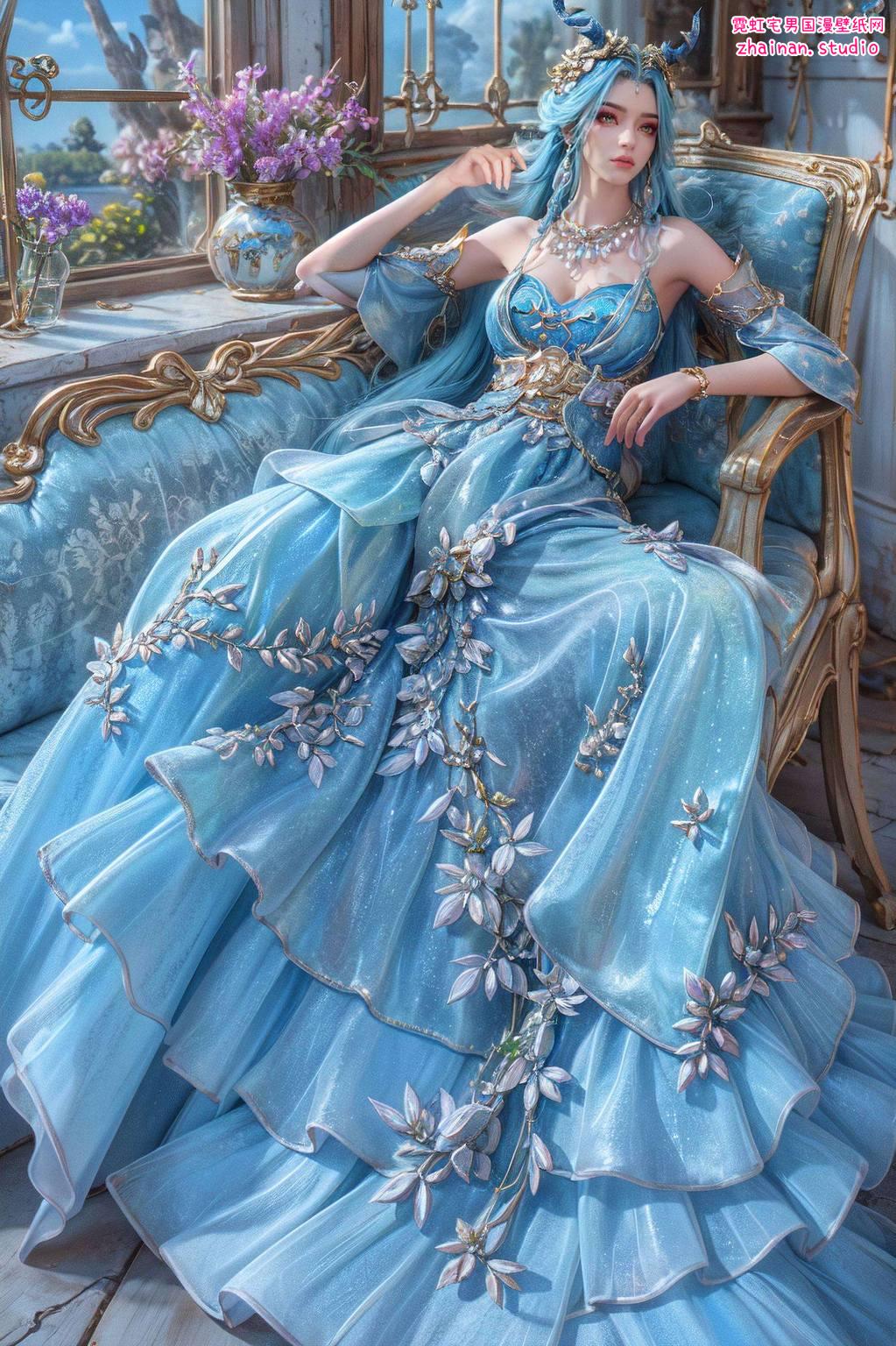 紫色完美像素安卓最美壁纸:斗破苍穹龙女