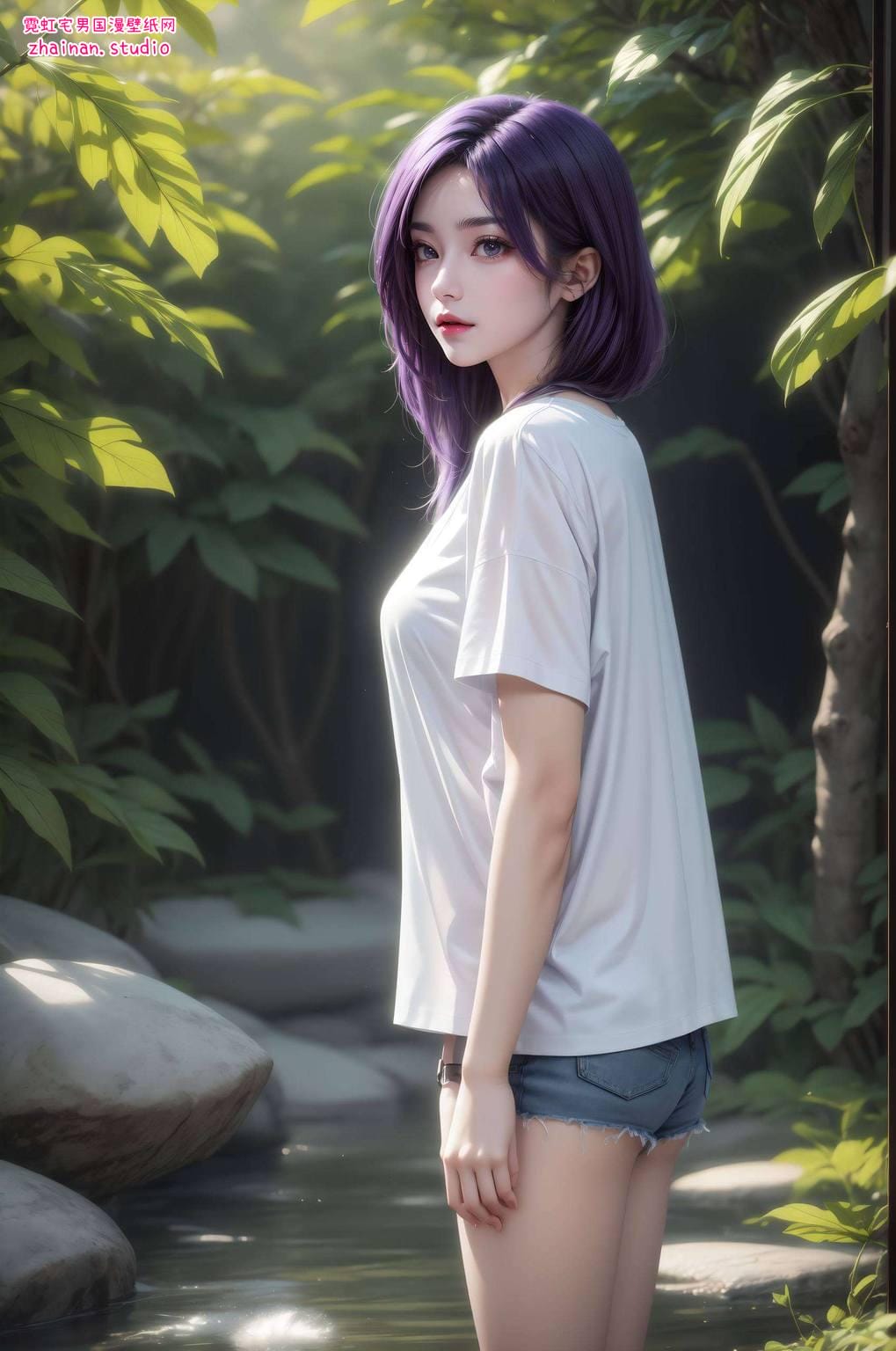 魔女云曦高清壁纸:AI绘画国漫女主与角色骨骼素材免费下载