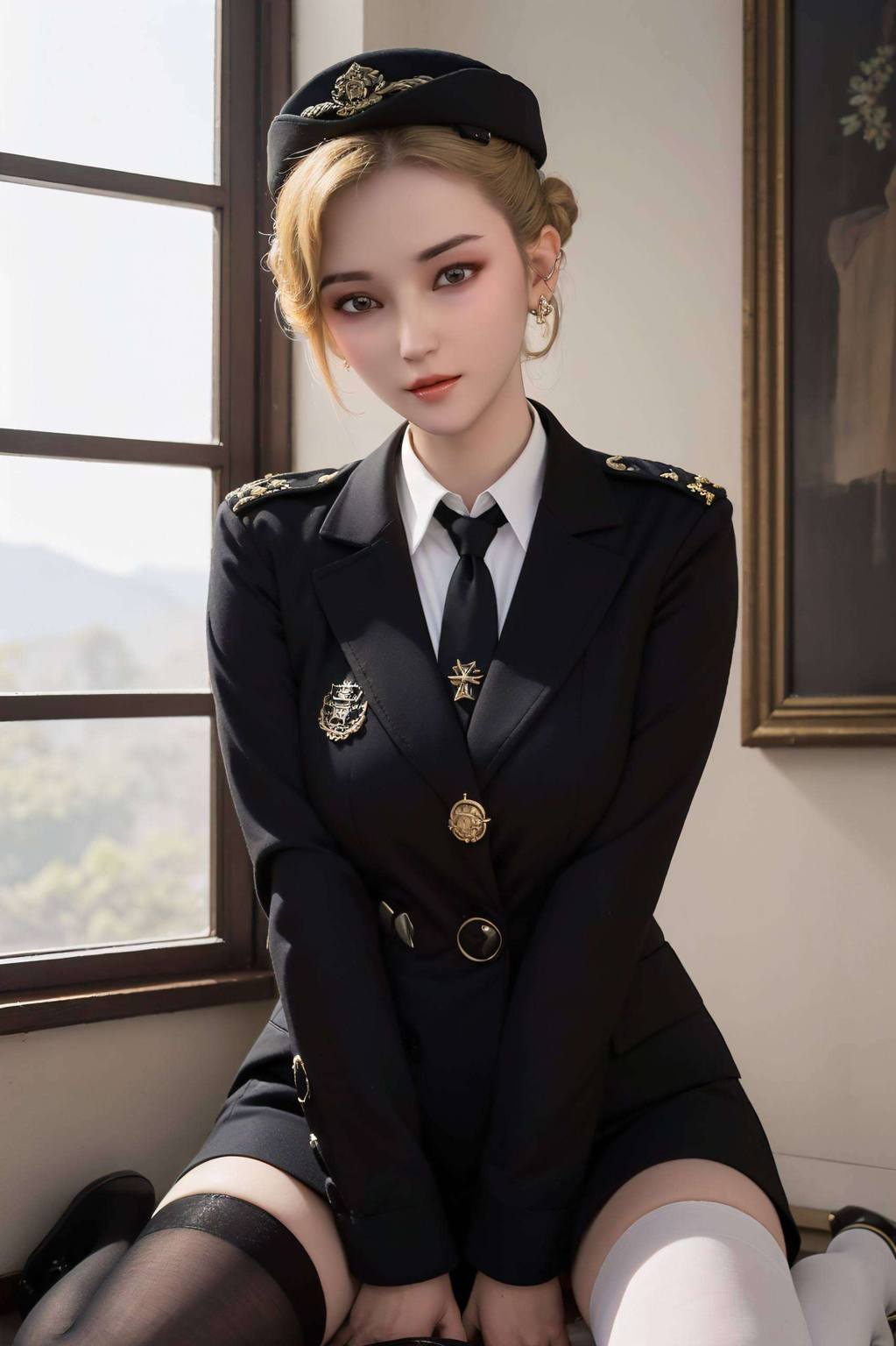 雄兵连怜风精美壁纸图文并茂图片:AI绘画国漫女主高清AI人物表情素材二次元壁纸安卓墙纸