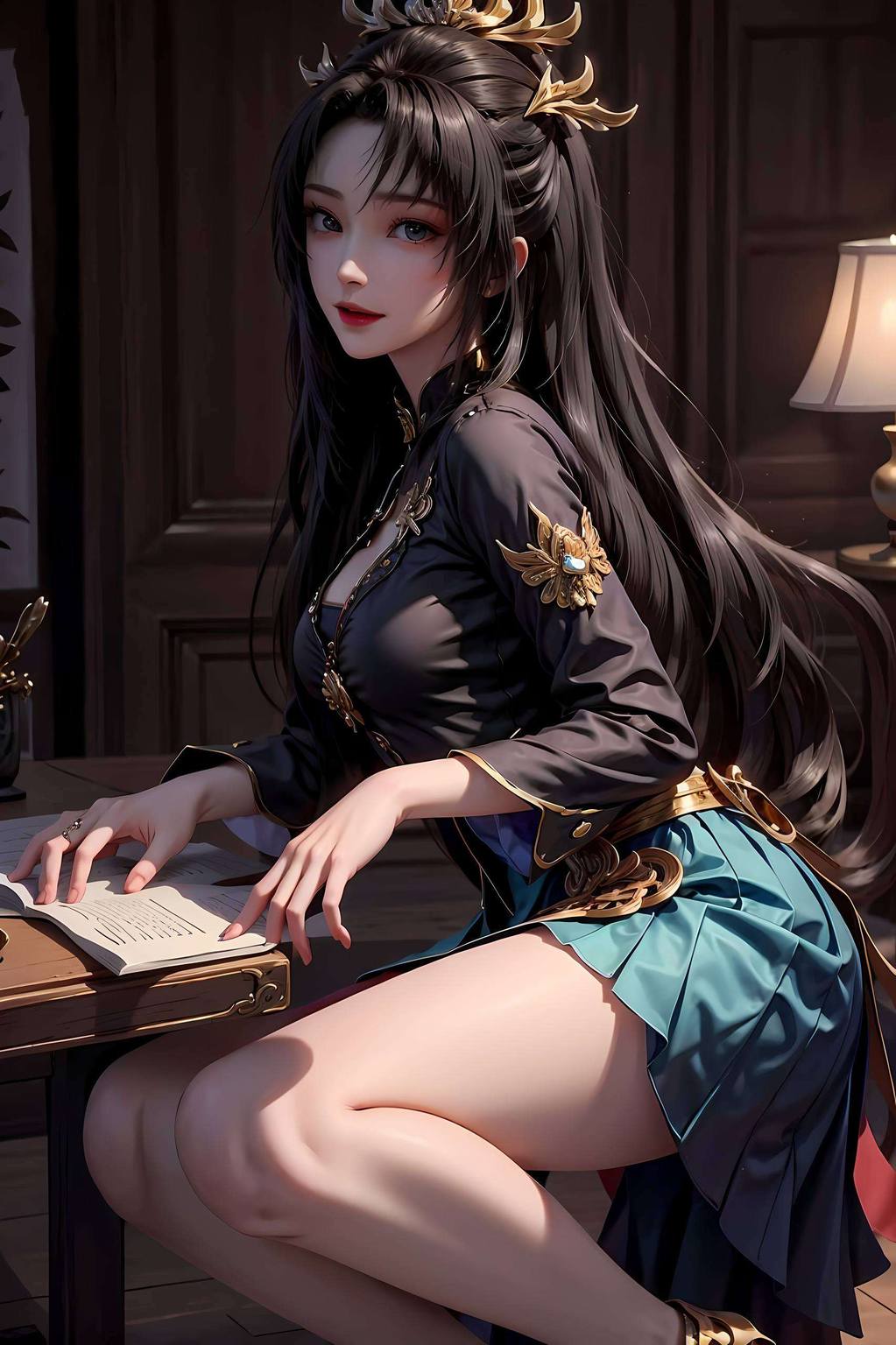 天狐仙子动态图：超清晰AI绘画国漫女主免费壁纸合集iPad粉色