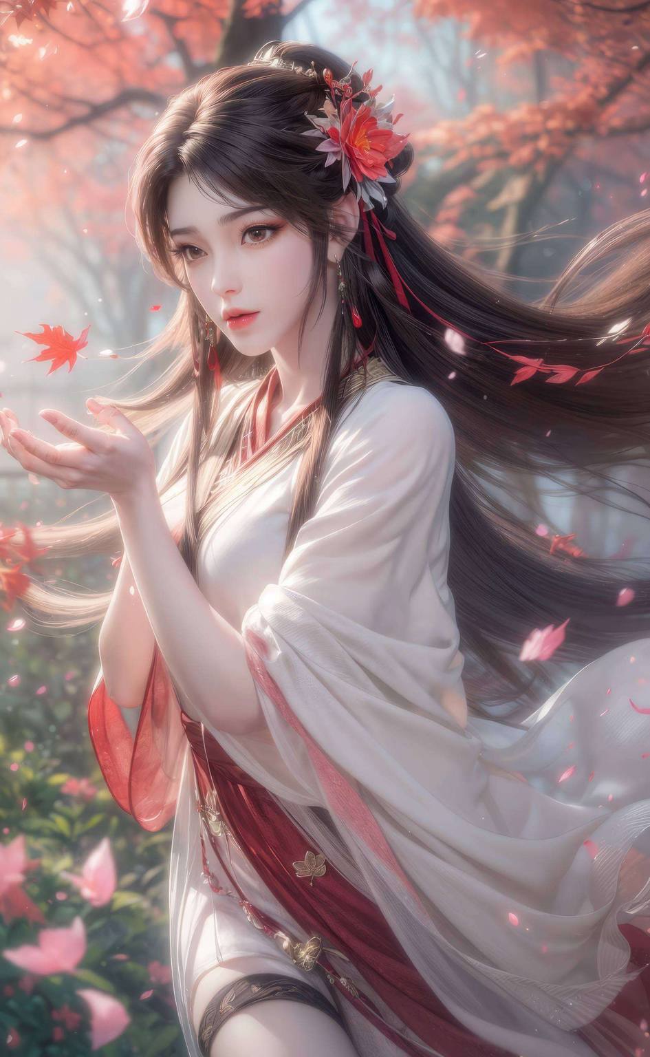 火灵儿壁纸头像动漫高清:AI绘画国漫女主与角色骨骼素材