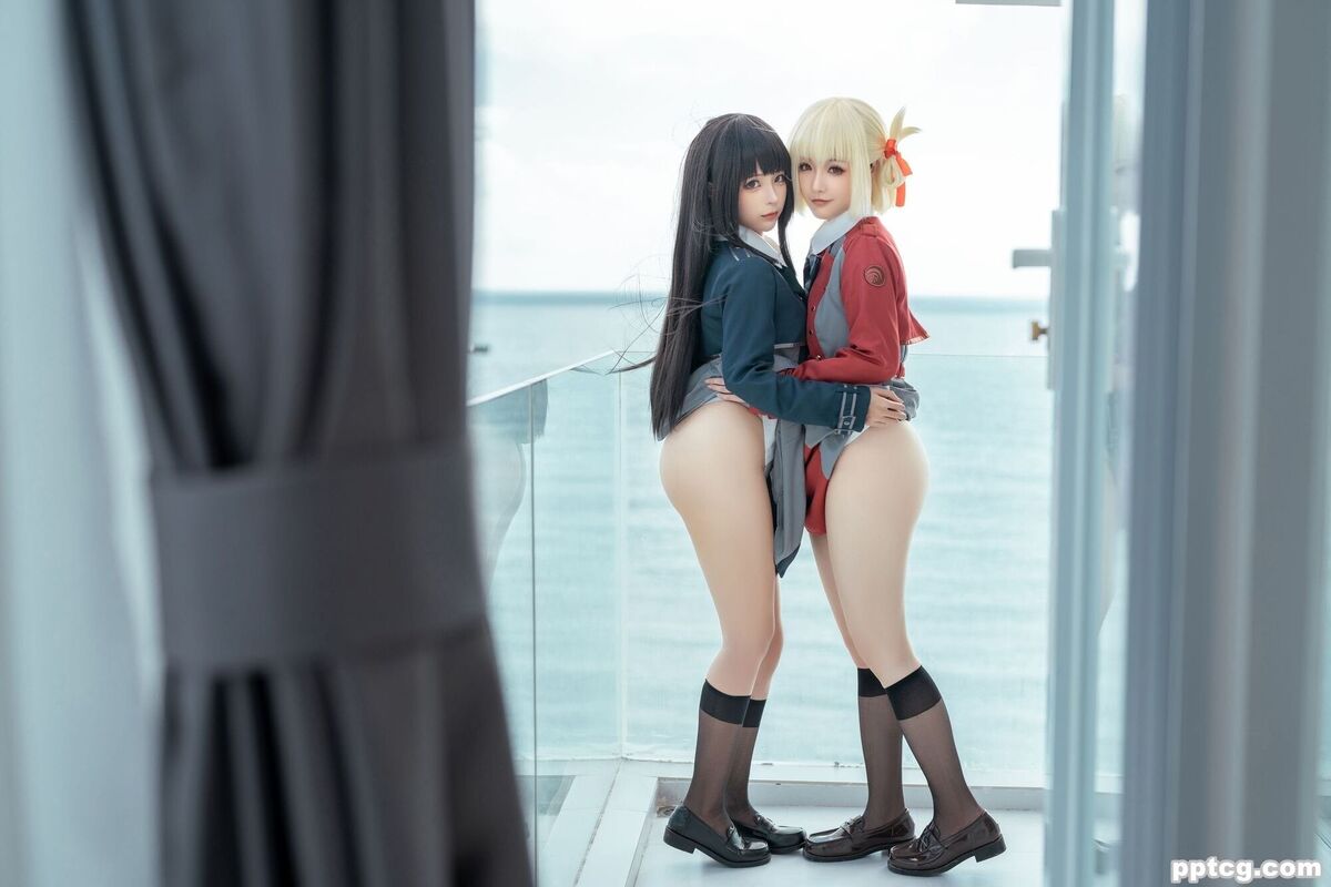 蠢沫沫&桃良阿宅 莉可莉丝-奈奈COS 蠢沫沫&桃良阿宅 莉可莉丝