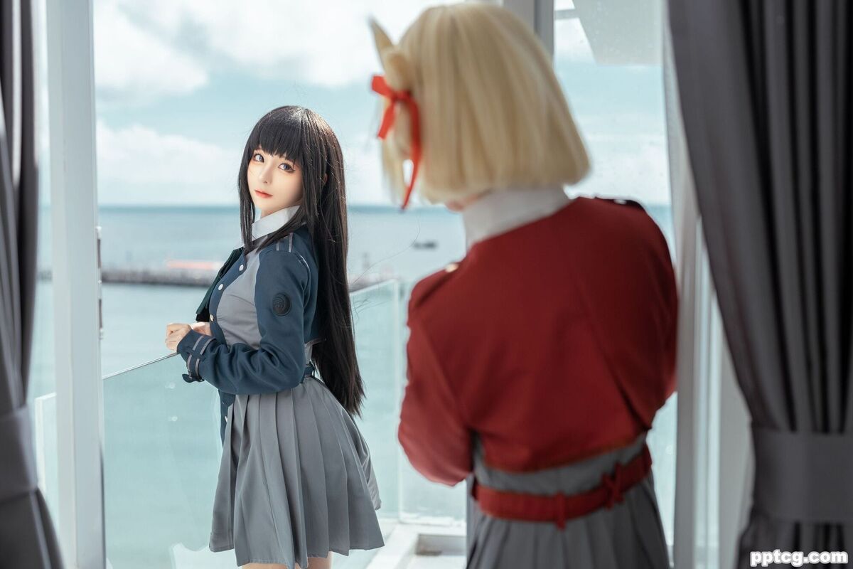 蠢沫沫&桃良阿宅 莉可莉丝-奈奈COS 蠢沫沫&桃良阿宅 莉可莉丝