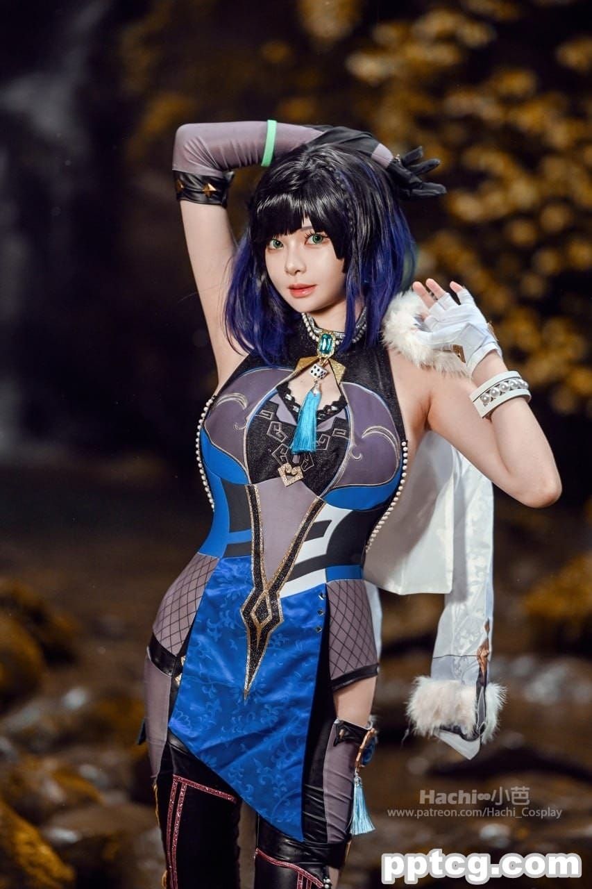 小芭 原神 夜兰 Yelan Genshin Impact COS写真套图-皮皮兔动漫