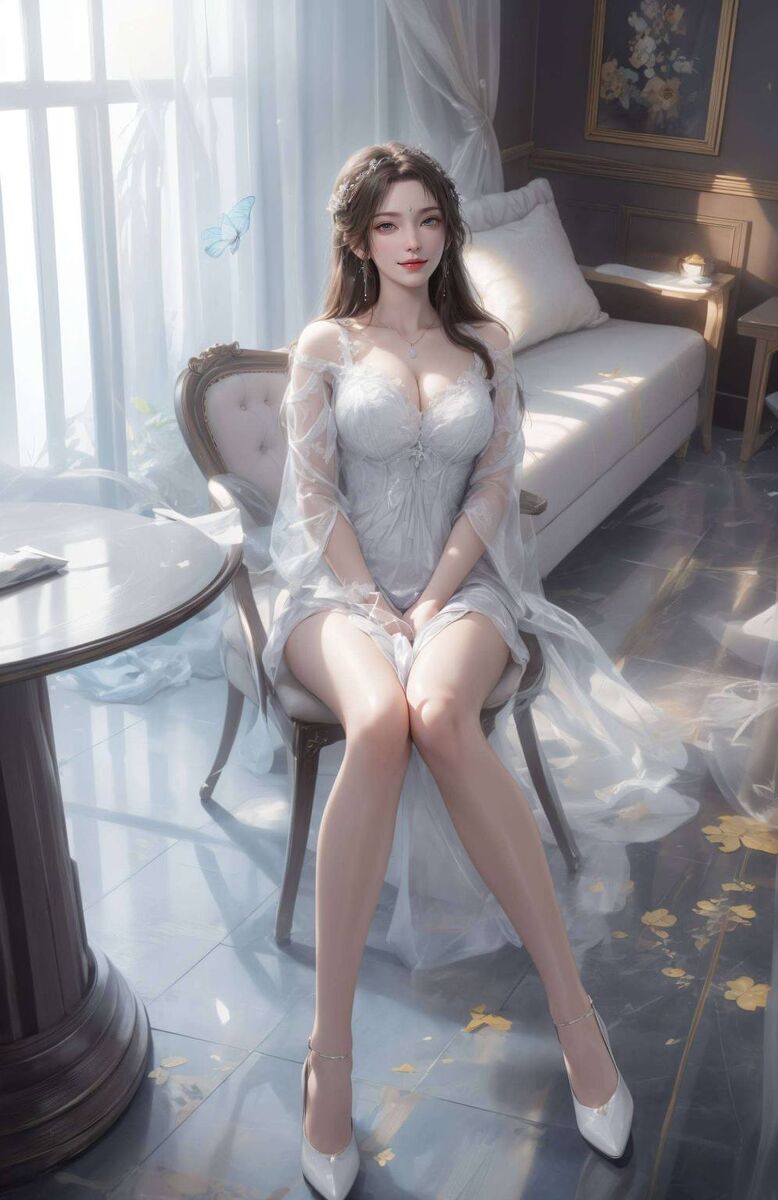 月婵清漪高清壁纸动态:ai绘画角色笑容素材动漫壁纸安卓艺术壁纸
