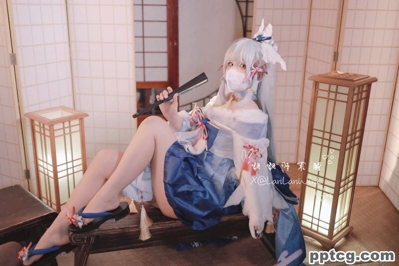 懒懒睡不醒 白鹭公主 COS写真套图-皮皮兔动漫