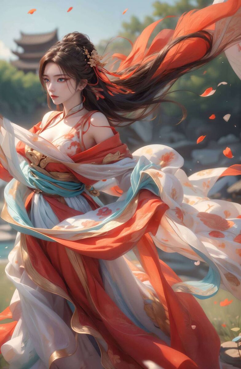 元龙蔷薇高清动态壁纸图片ai素材：超好看国漫女神ai游戏壁纸pc粉色
