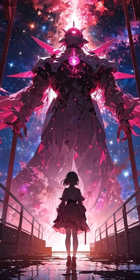 星空少女5K手机壁纸-皮皮兔动漫