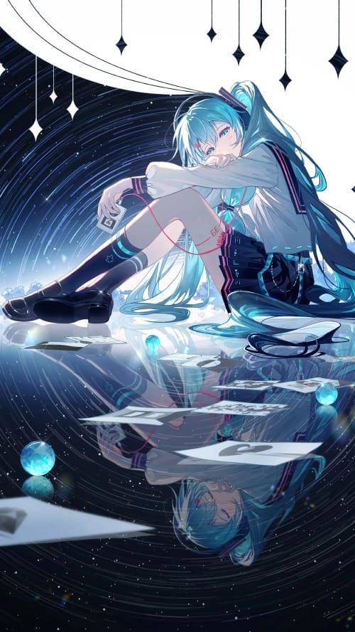 初音未来5K高清手机壁纸-皮皮兔动漫