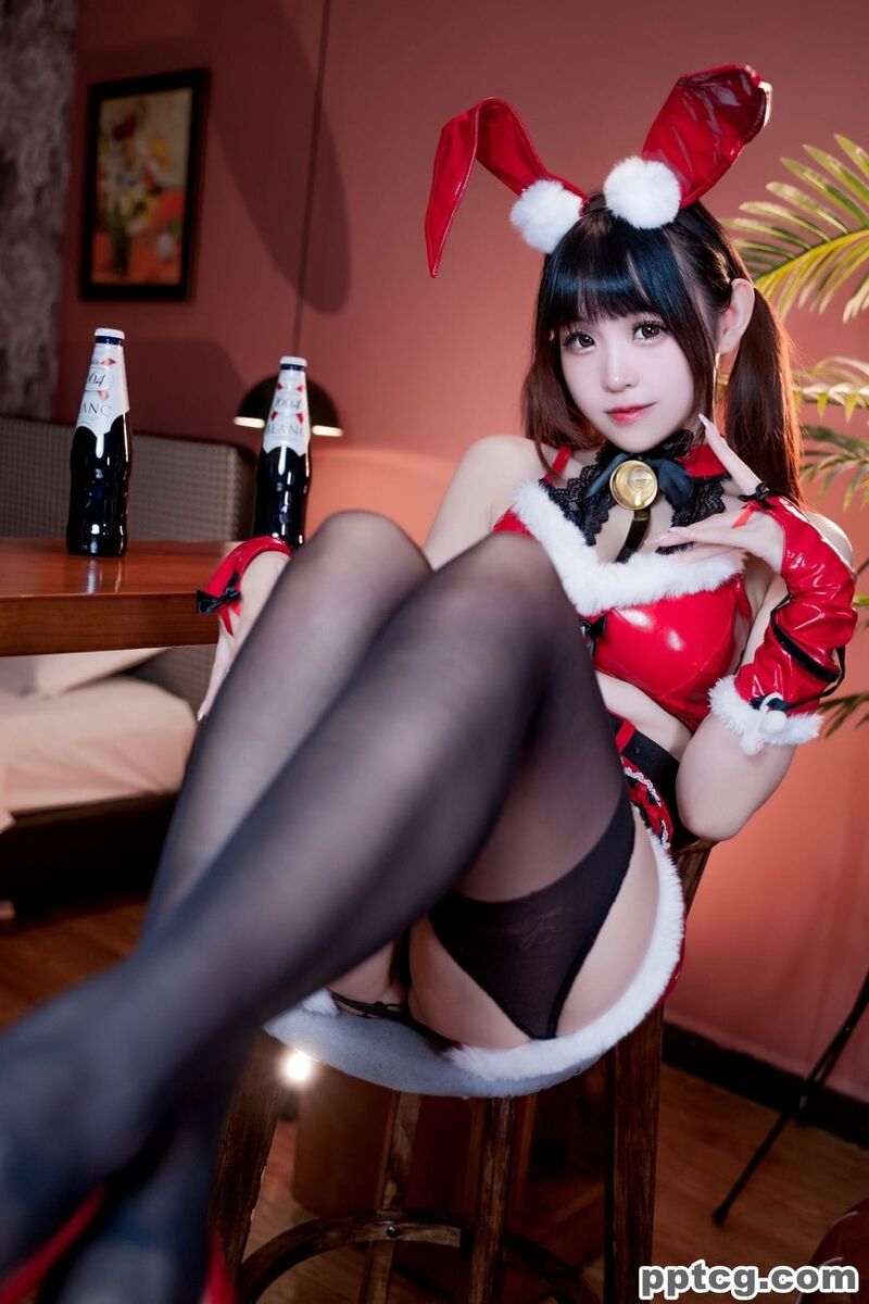 miko酱ww 圣诞兔兔-奈奈COS miko酱ww 圣诞兔兔