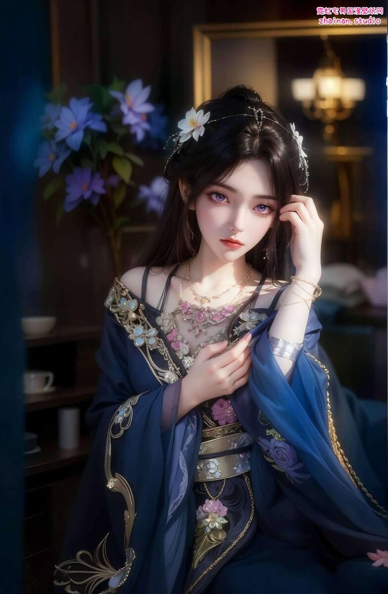 石昊与月婵高清壁纸:国漫女主AI绘画与古风表情素材精选