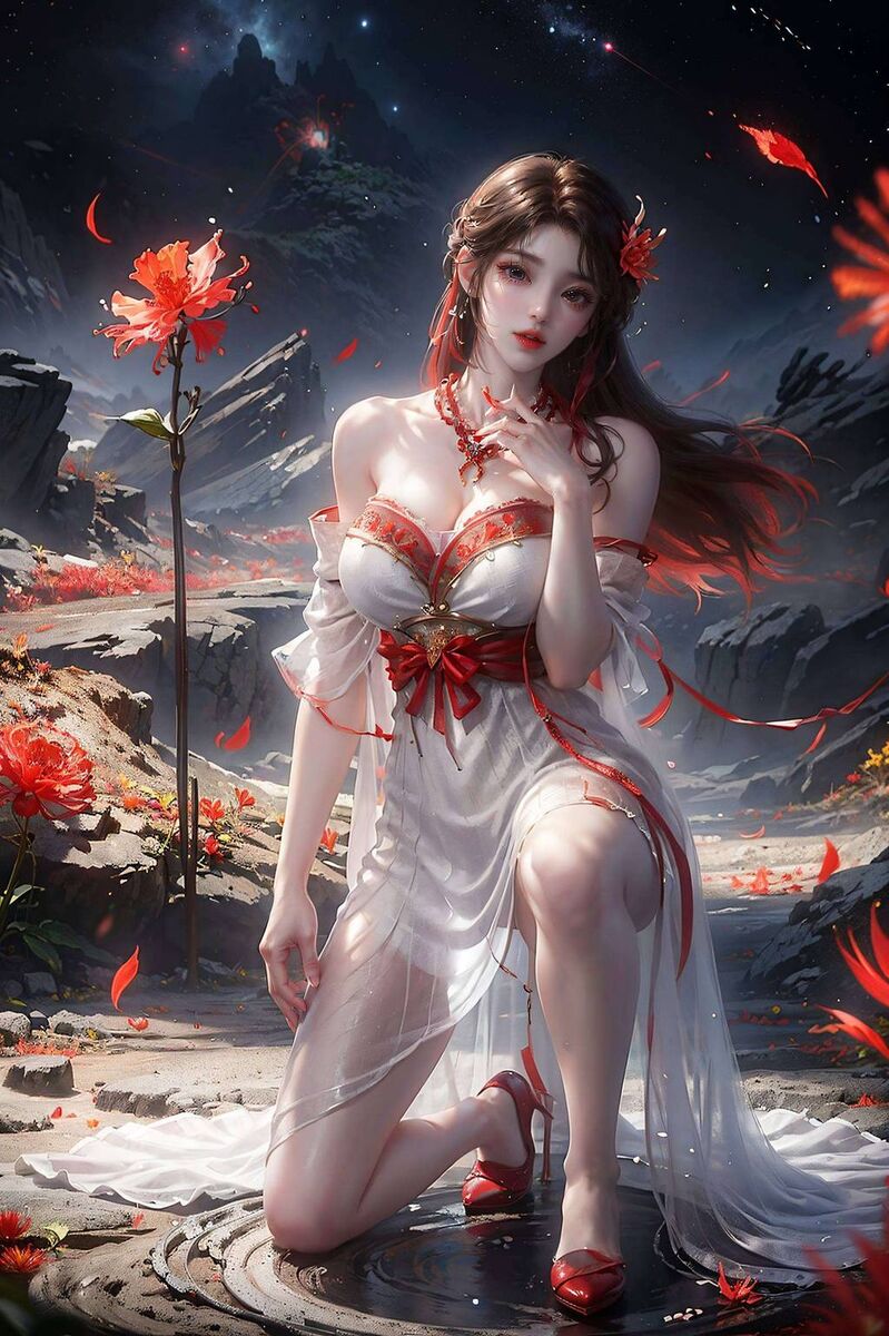 小舞火灵儿壁纸超清:ai绘画人物动作参考图完美像素安卓墙纸