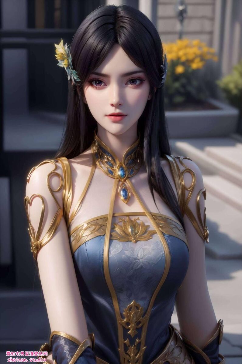 国漫女神柳菲ai壁纸:角色笑容素材与护眼古风-皮皮兔动漫