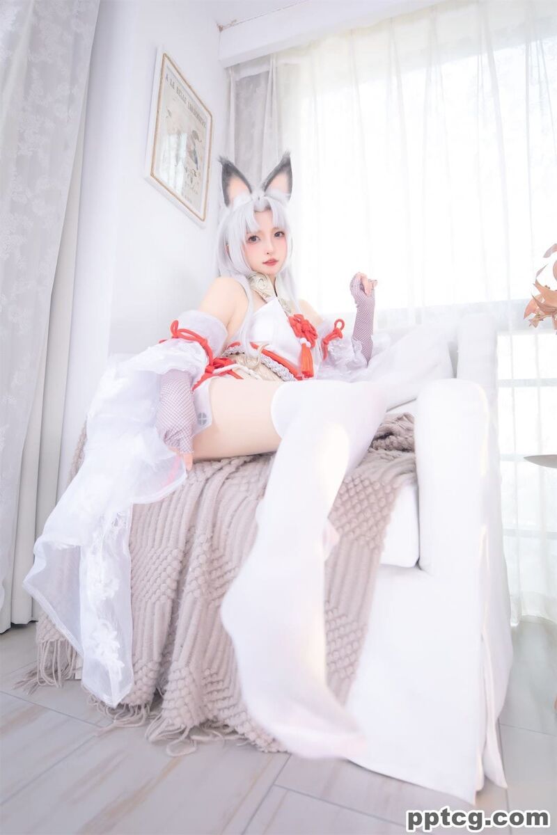 神楽坂真冬 白丝胡桃-奈奈COS 神楽坂真冬 白丝胡桃