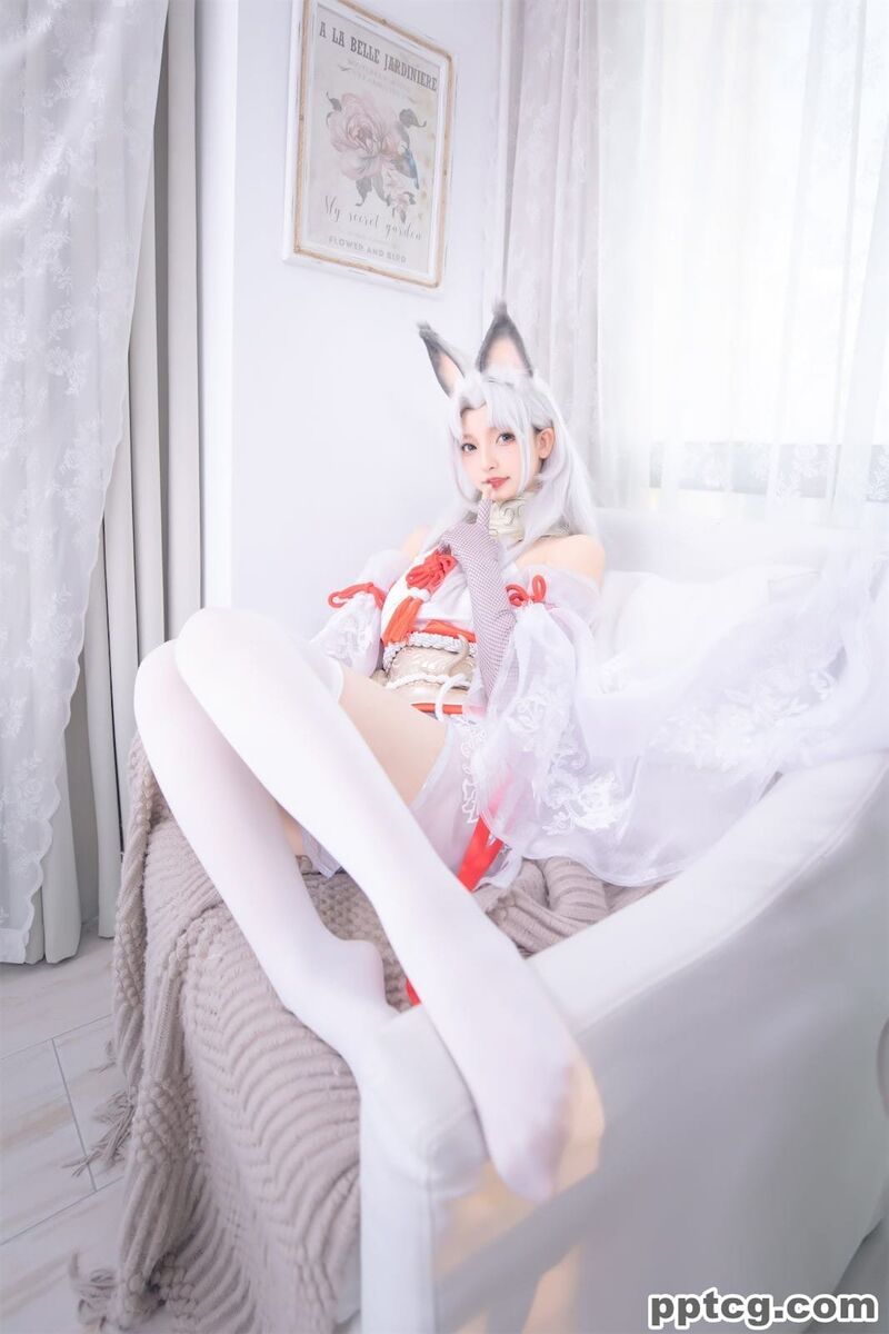 神楽坂真冬 白丝胡桃-奈奈COS 神楽坂真冬 白丝胡桃