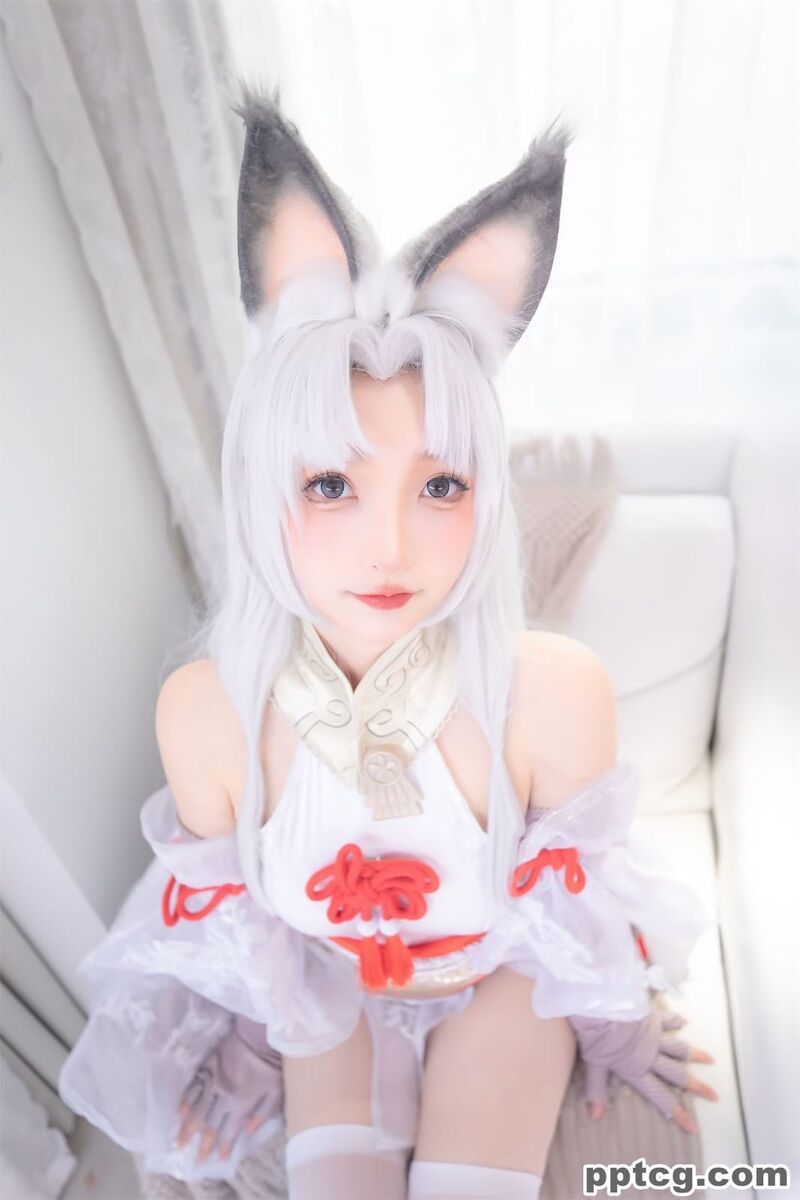 神楽坂真冬 白丝胡桃-奈奈COS 神楽坂真冬 白丝胡桃